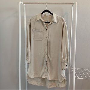 “zara” shirt dress